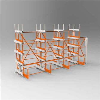 Manuaalinen Roll Out Cantilever Rack